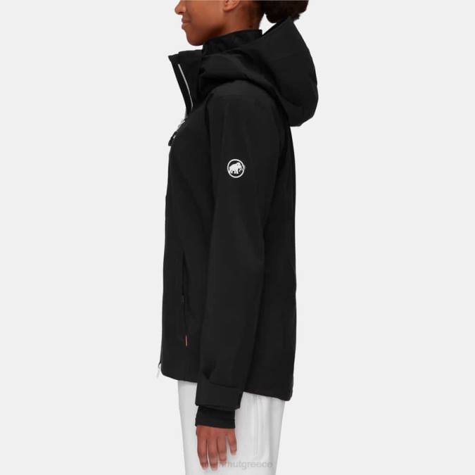 Mammut είδη ένδυσης γυναίκες stoney hs μπουφάν μαύρο άσπρο J2DJ69