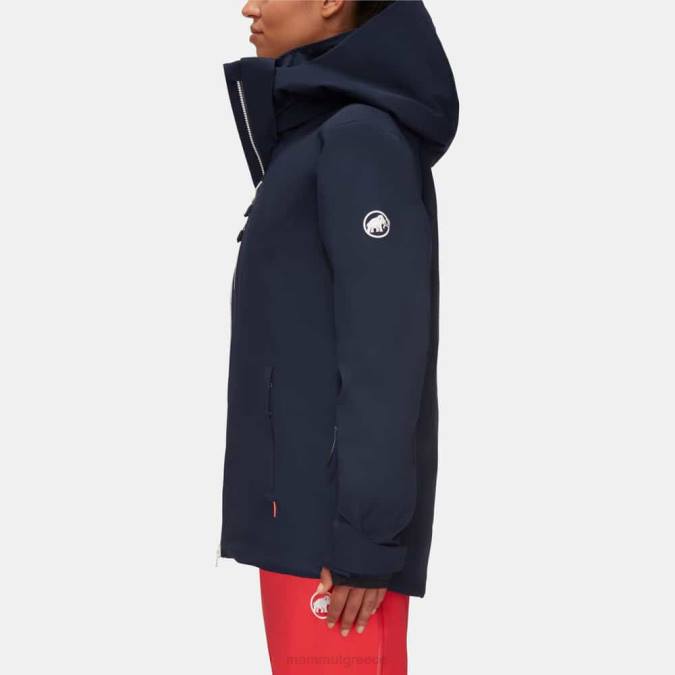 Mammut είδη ένδυσης γυναίκες stoney hs thermo jacket θαλάσσιο-λευκό J2DJ767