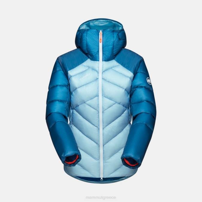 Mammut είδη ένδυσης γυναίκες taiss σε σακάκι με κουκούλα δροσερό μπλε-βαθύ πάγο J2DJ691
