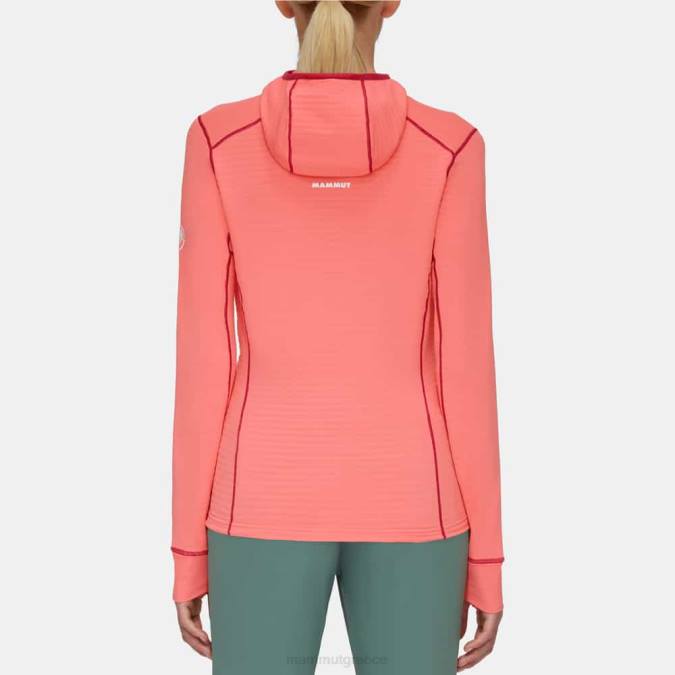 Mammut είδη ένδυσης γυναίκες σακάκι taiss light ml με κουκούλα σολομός-τερακότα J2DJ195