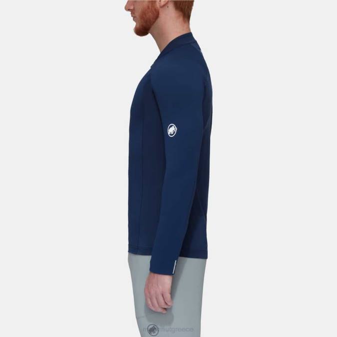 Mammut είδη ένδυσης άνδρες aenergy fl μακρυμάνικο μισό φερμουάρ θαλάσσια J2DJ136