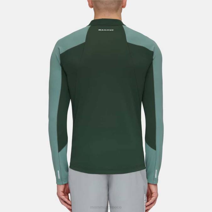 Mammut είδη ένδυσης άνδρες aenergy fl μακρυμάνικο μισό φερμουάρ σκούρα ξύλα νεφρίτη J2DJ849