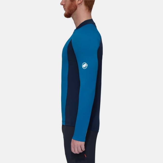 Mammut είδη ένδυσης άνδρες aenergy fl μακρυμάνικο μισό φερμουάρ βαθύς πάγος-θαλάσσιος J2DJ850