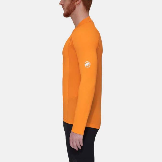 Mammut είδη ένδυσης άνδρες aenergy fl μακρυμάνικο μισό φερμουάρ μανταρίνι-σκούρο μανταρίνι J2DJ851