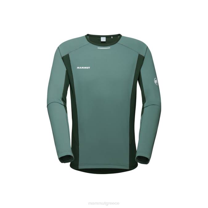 Mammut είδη ένδυσης άνδρες aenergy fl μακρυμάνικο σκούρα ξύλα νεφρίτη J2DJ858