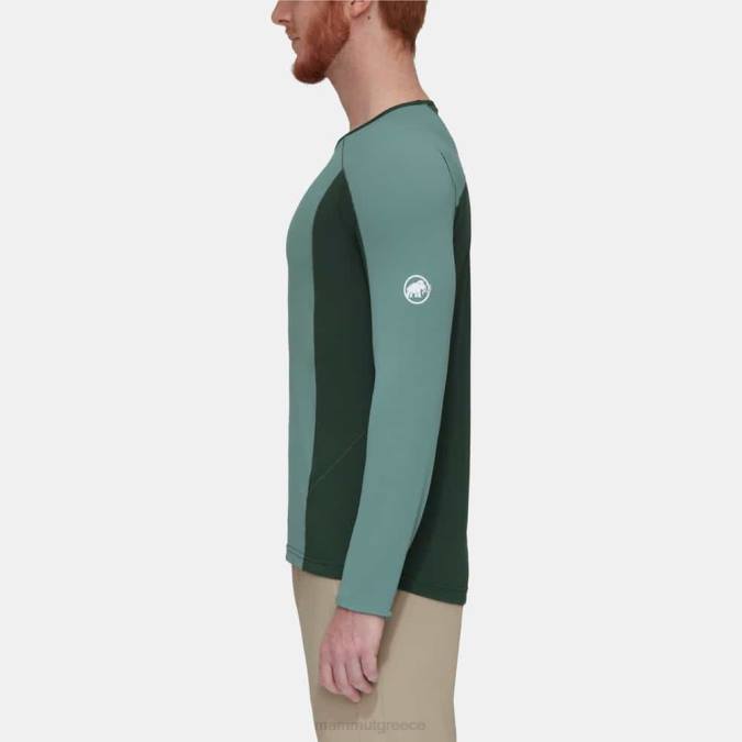 Mammut είδη ένδυσης άνδρες aenergy fl μακρυμάνικο σκούρα ξύλα νεφρίτη J2DJ858