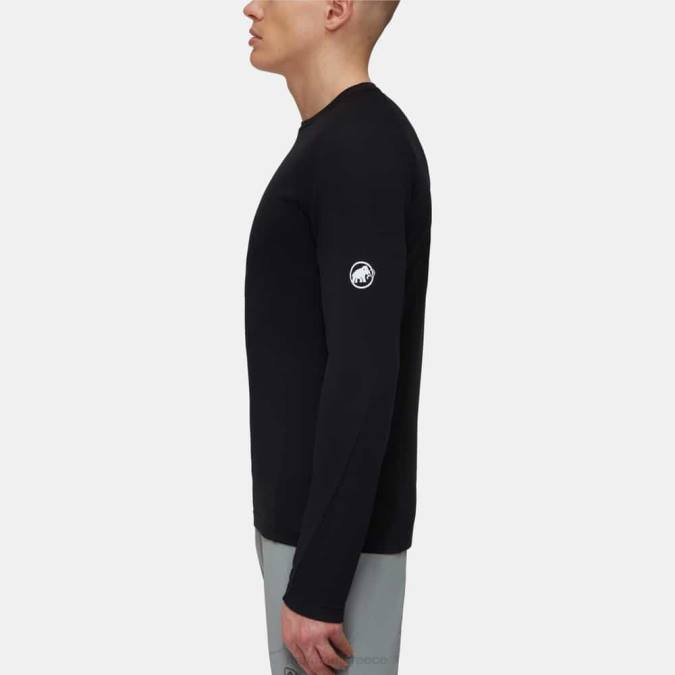 Mammut είδη ένδυσης άνδρες ευκινησία fl μακρυμάνικο μαύρος J2DJ268