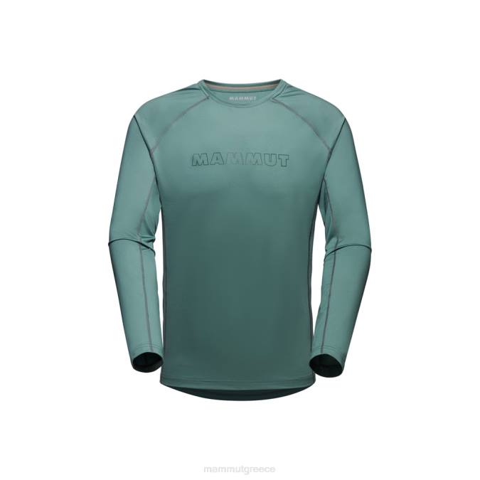 Mammut είδη ένδυσης άνδρες μακρυμάνικο λογότυπο selun fl σκούρο νεφρίτη J2DJ870