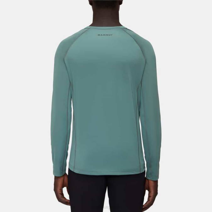 Mammut είδη ένδυσης άνδρες μακρυμάνικο λογότυπο selun fl σκούρο νεφρίτη J2DJ870