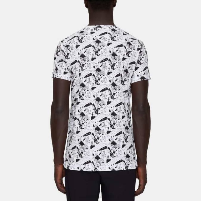 Mammut είδη ένδυσης άνδρες Masone T-shirt αναρρίχηση σκηνή άσπρο μαύρο J2DJ258