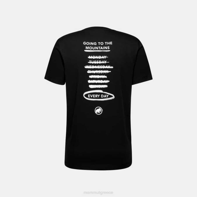 Mammut είδη ένδυσης άνδρες core t-shirt κάθε μέρα μαύρος J2DJ114