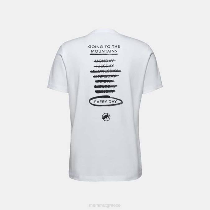 Mammut είδη ένδυσης άνδρες core t-shirt κάθε μέρα άσπρο J2DJ814