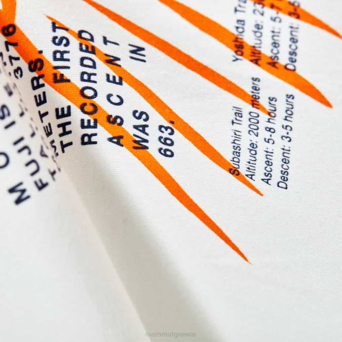 Mammut είδη ένδυσης άνδρες μπλουζάκι βουνού fujiyama υπόλευκο J2DJ1086