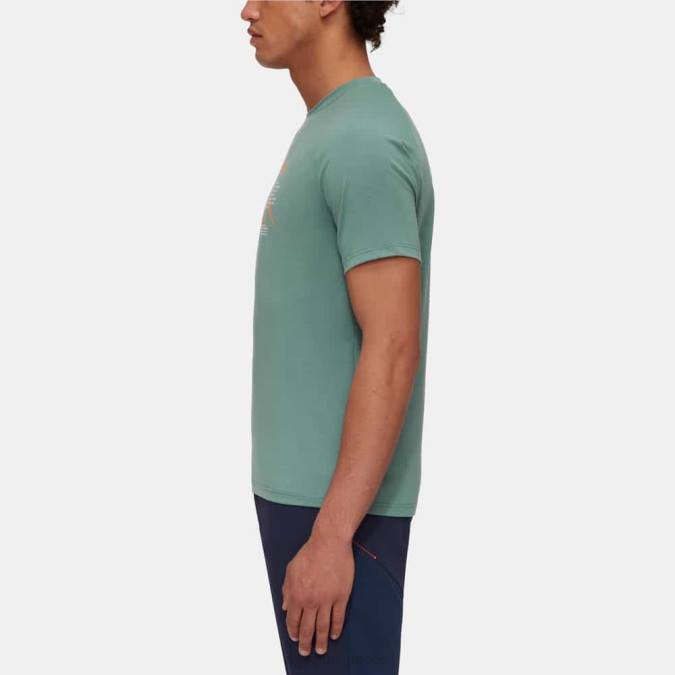 Mammut είδη ένδυσης άνδρες μπλουζάκι βουνού fujiyama σκούρο νεφρίτη J2DJ1087