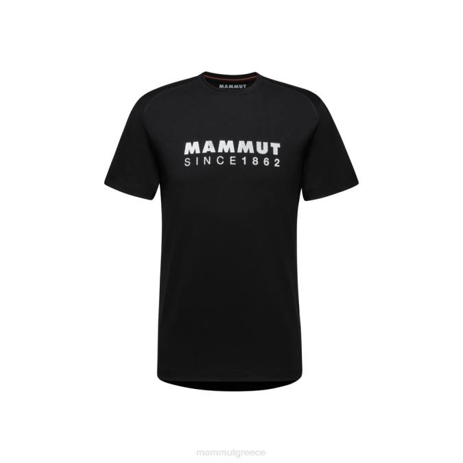Mammut είδη ένδυσης άνδρες λογότυπο t-shirt trovat μαύρος J2DJ148