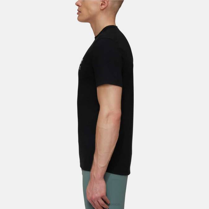 Mammut είδη ένδυσης άνδρες λογότυπο t-shirt trovat μαύρος J2DJ148