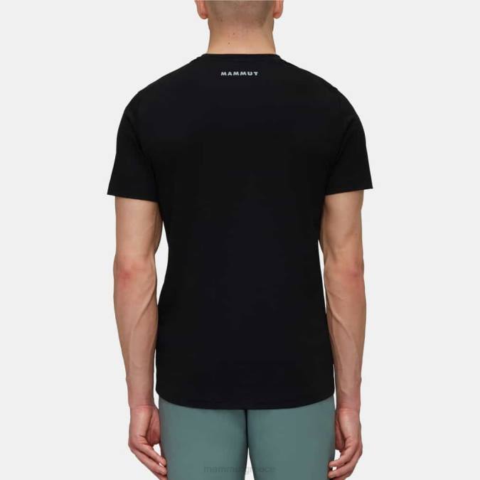 Mammut είδη ένδυσης άνδρες λογότυπο t-shirt trovat μαύρος J2DJ148