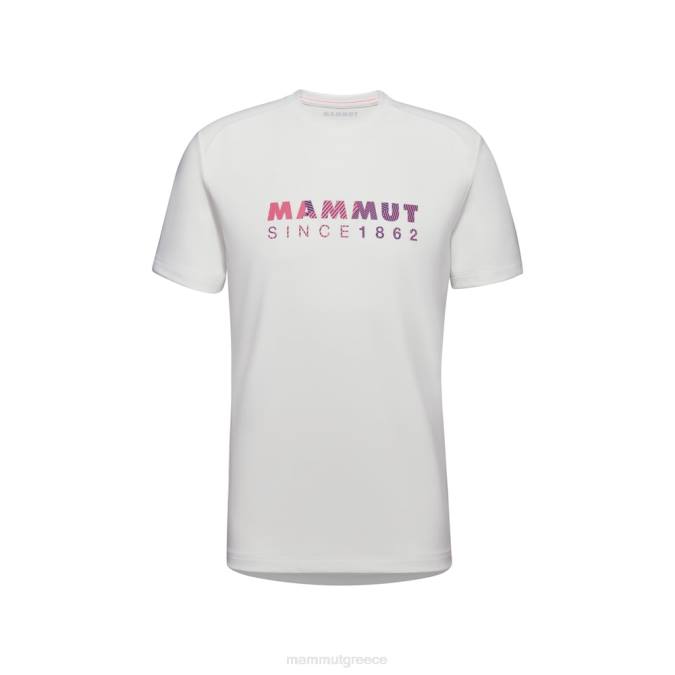 Mammut είδη ένδυσης άνδρες λογότυπο t-shirt trovat υπόλευκο J2DJ881