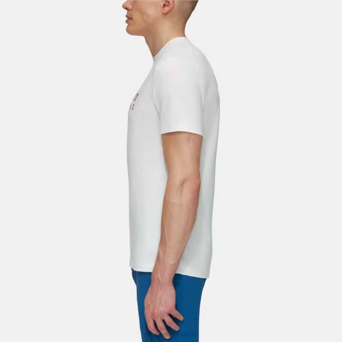 Mammut είδη ένδυσης άνδρες λογότυπο t-shirt trovat υπόλευκο J2DJ881