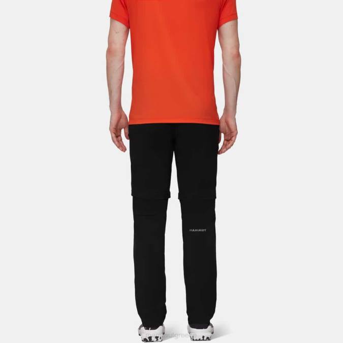 Mammut είδη ένδυσης άνδρες έντονο παντελόνι με φερμουάρ μαύρος J2DJ265