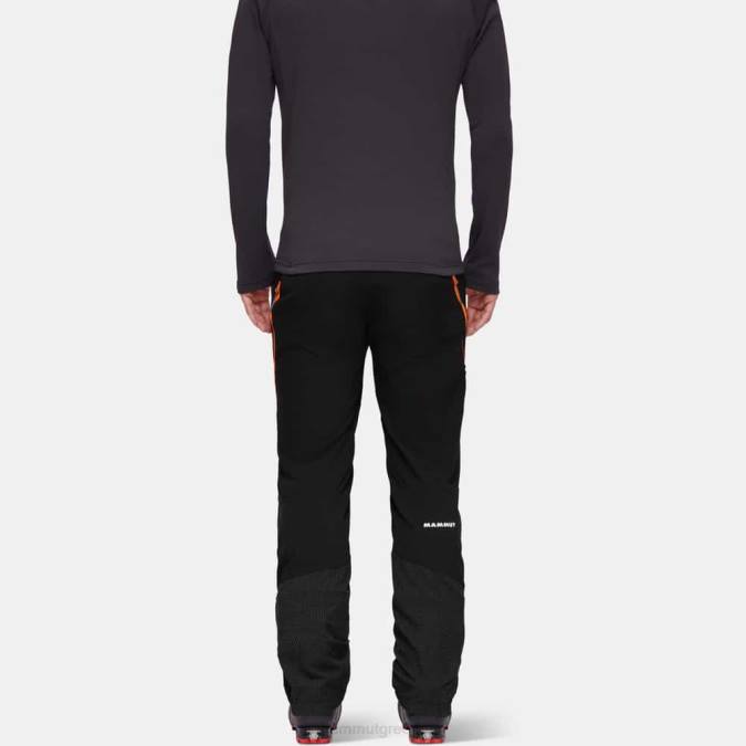 Mammut είδη ένδυσης άνδρες aenergy σε υβριδικά παντελόνια μαύρο-ζωηρό πορτοκαλί J2DJ116