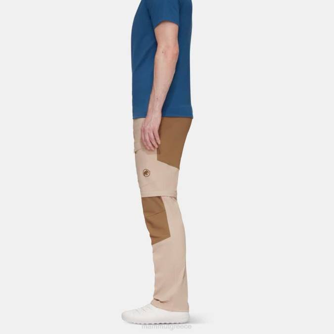 Mammut είδη ένδυσης άνδρες zinal υβριδικό παντελόνι με φερμουάρ σαβάνα-σκοτεινή άμμος J2DJ1101