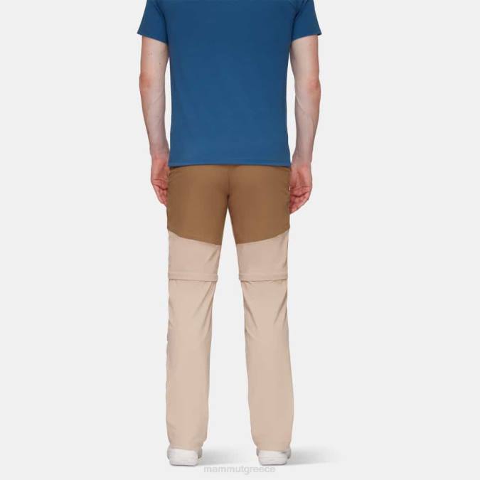 Mammut είδη ένδυσης άνδρες zinal υβριδικό παντελόνι με φερμουάρ σαβάνα-σκοτεινή άμμος J2DJ1101