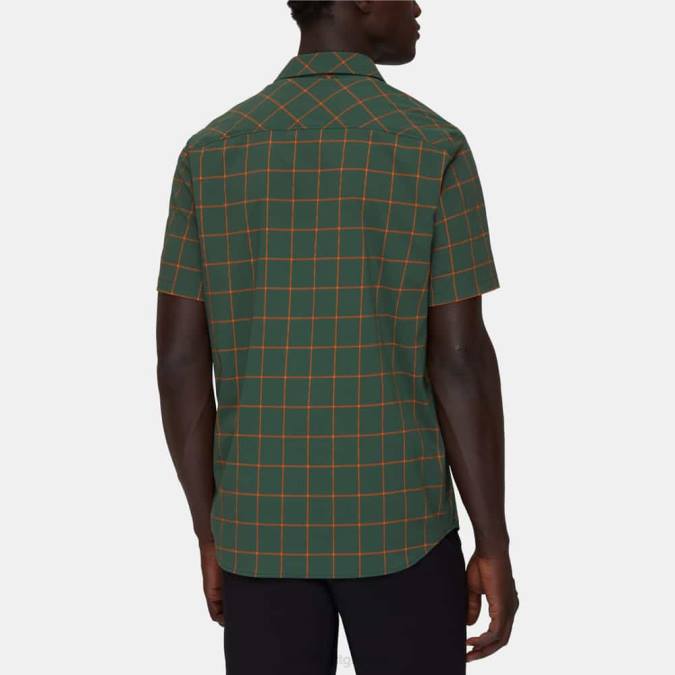 Mammut είδη ένδυσης άνδρες πουκάμισο του βουνού ξύλα-σκούρο μανταρίνι J2DJ950