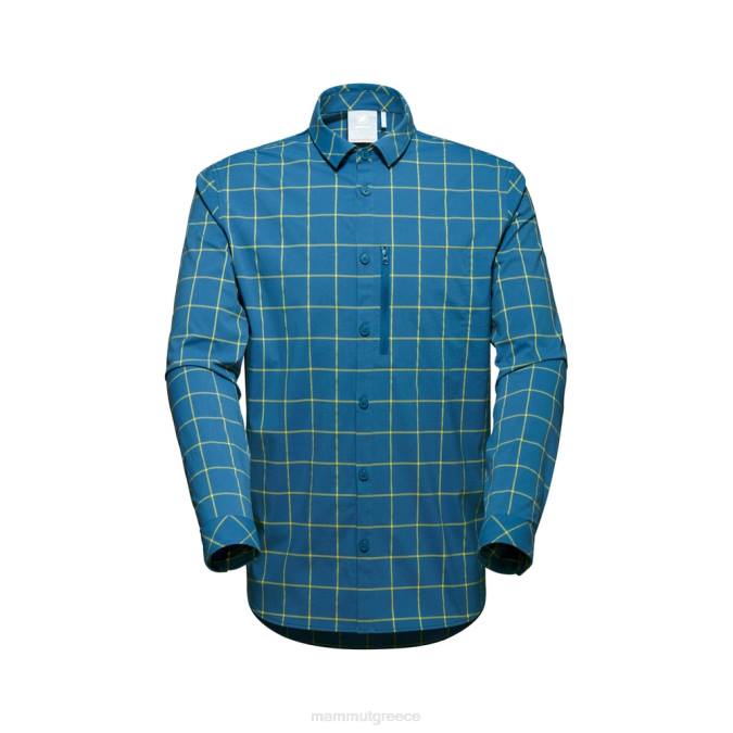 Mammut είδη ένδυσης άνδρες μακρυμάνικο πουκάμισο στο βουνό βαθύς πάγος-highlime J2DJ1029