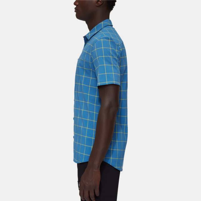 Mammut είδη ένδυσης άνδρες πουκάμισο του βουνού βαθύς πάγος-highlime J2DJ949