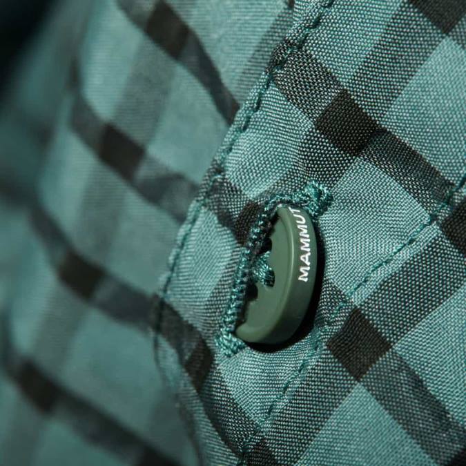 Mammut είδη ένδυσης άνδρες μακρυμάνικο πουκάμισο lenni σκούρα ξύλα νεφρίτη J2DJ161