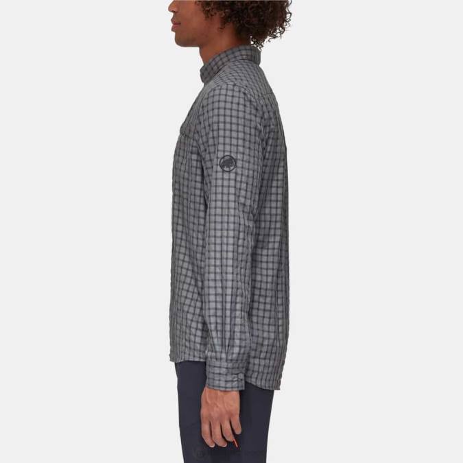 Mammut είδη ένδυσης άνδρες μακρυμάνικο πουκάμισο lenni τιτάνιο-φάντασμα J2DJ915