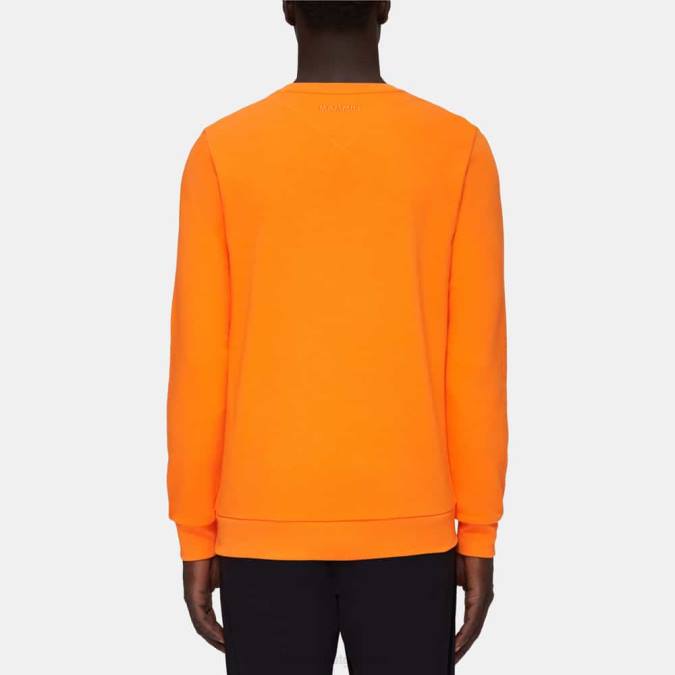 Mammut είδη ένδυσης άνδρες core ml λογότυπο λαιμού πληρώματος σκούρο μανταρίνι J2DJ1037