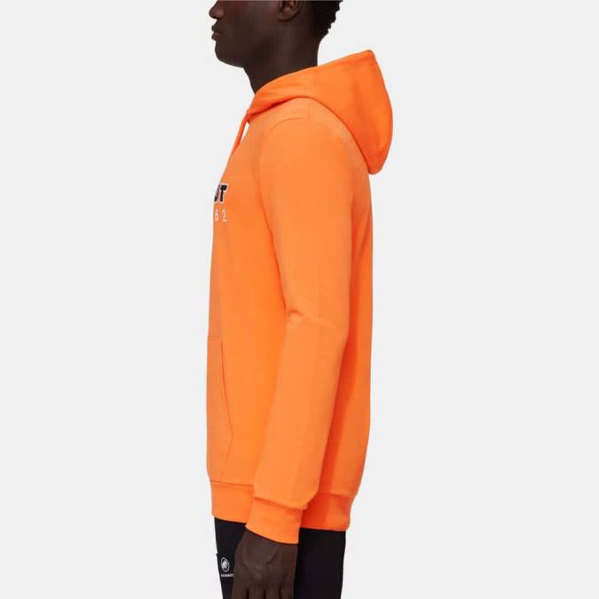 Mammut είδη ένδυσης άνδρες ml λογότυπο hoody σκούρο μανταρίνι J2DJ1111