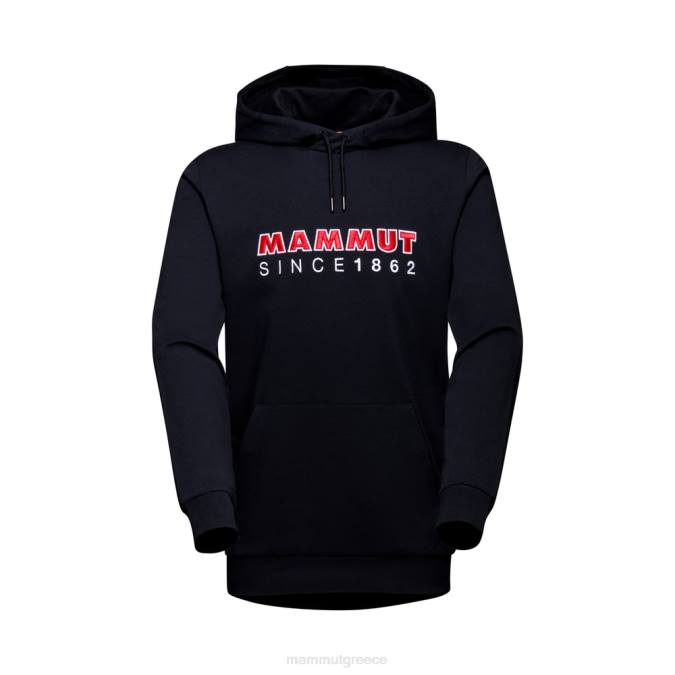 Mammut είδη ένδυσης άνδρες ml λογότυπο hoody μαύρο-πικάντικο J2DJ260