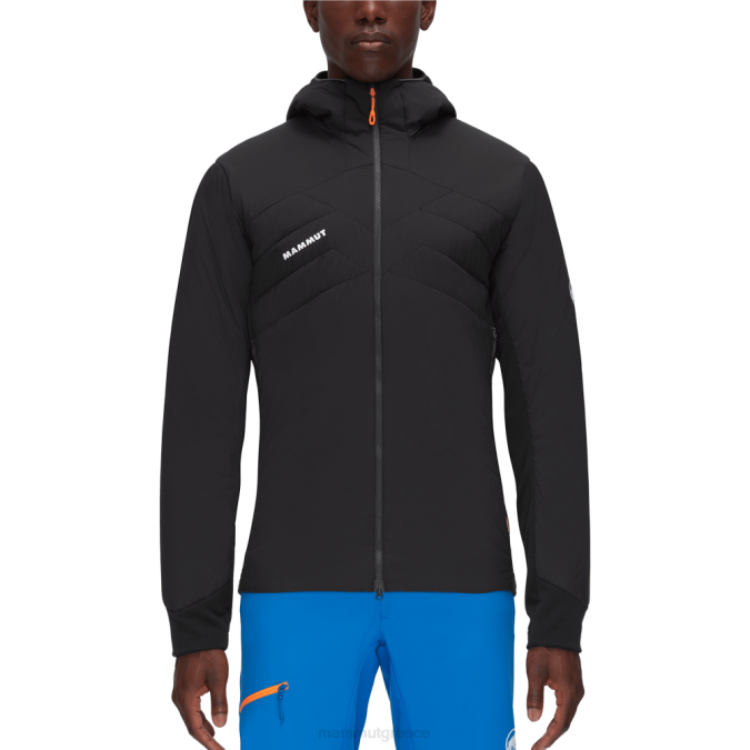 Mammut είδη ένδυσης άνδρες ριμέ φως σε φλεξ μπουφάν με κουκούλα μαύρο-φάντασμα J2DJ757