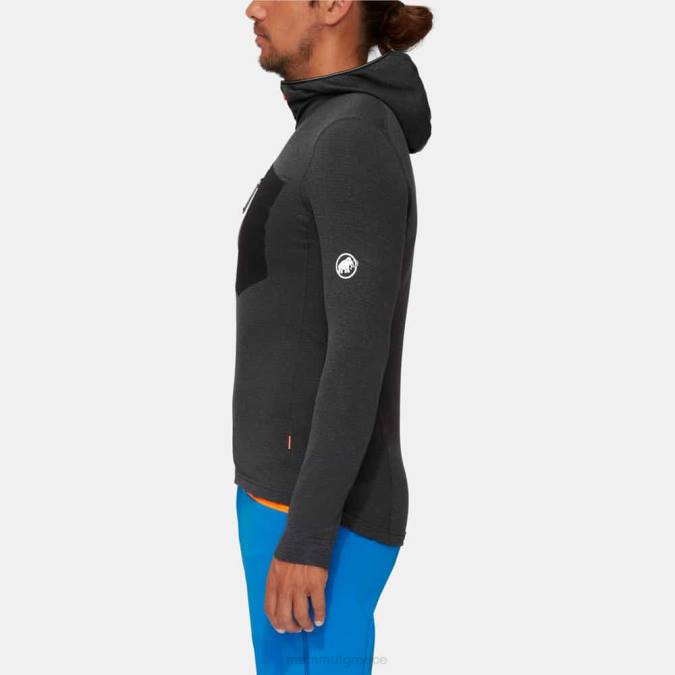 Mammut είδη ένδυσης άνδρες σακάκι aenergy light ml με κουκούλα μαύρο-φάντασμα J2DJ1