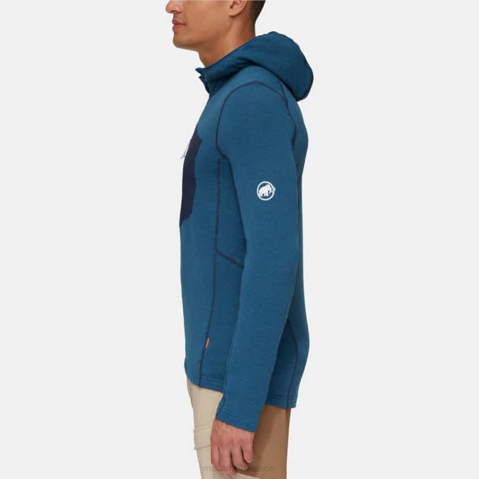 Mammut είδη ένδυσης άνδρες σακάκι aenergy light ml με κουκούλα βαθύς πάγος-θαλάσσιος J2DJ629