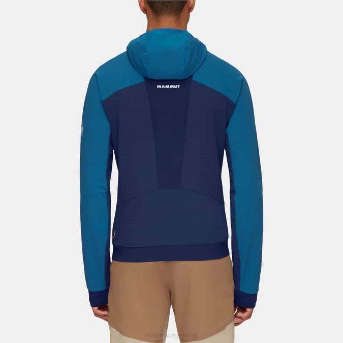 Mammut είδη ένδυσης άνδρες aenergy so υβριδικό μπουφάν με κουκούλα βαθύς πάγος-θαλάσσιος J2DJ663