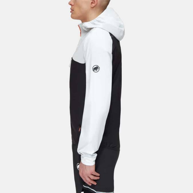 Mammut είδη ένδυσης άνδρες σακάκι aenergy tr hs με κουκούλα μαύρο άσπρο J2DJ659