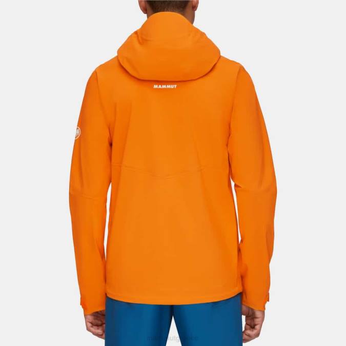 Mammut είδη ένδυσης άνδρες σακάκι alto guide hs με κουκούλα σκούρο μανταρίνι J2DJ697