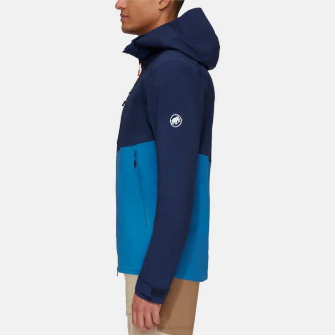 Mammut είδη ένδυσης άνδρες σακάκι alto guide hs με κουκούλα βαθύς πάγος-θαλάσσιος J2DJ699