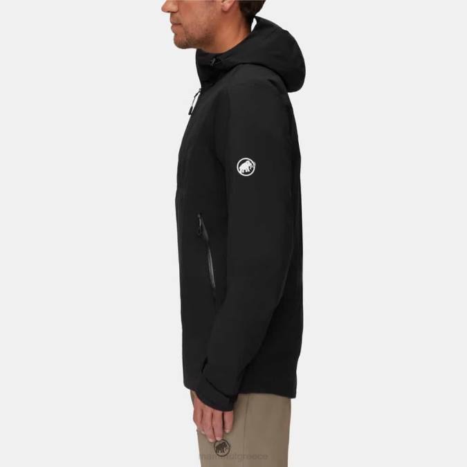 Mammut είδη ένδυσης άνδρες convey tour hs σακάκι με κουκούλα μαύρος J2DJ748