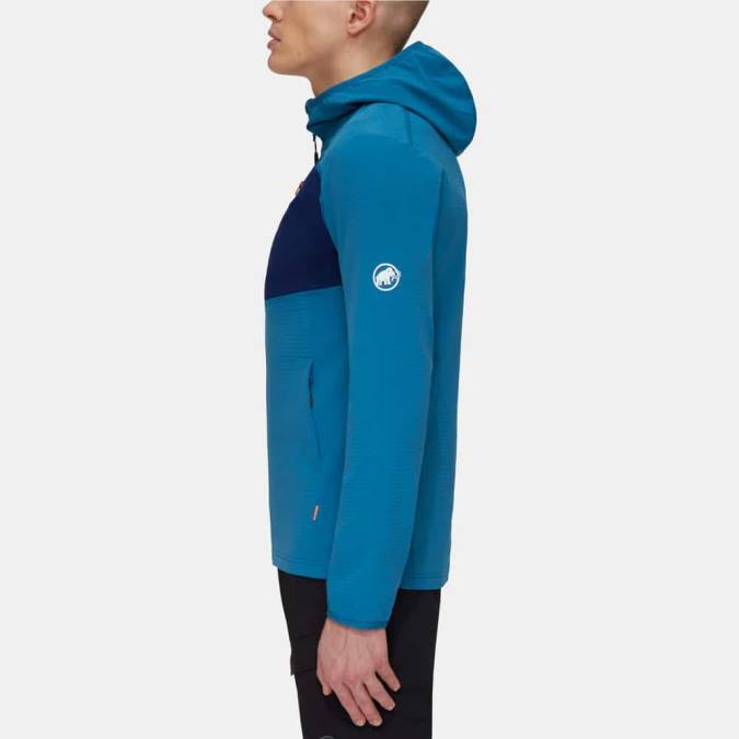 Mammut είδη ένδυσης άνδρες σακάκι madris light ml με κουκούλα βαθύς πάγος J2DJ647