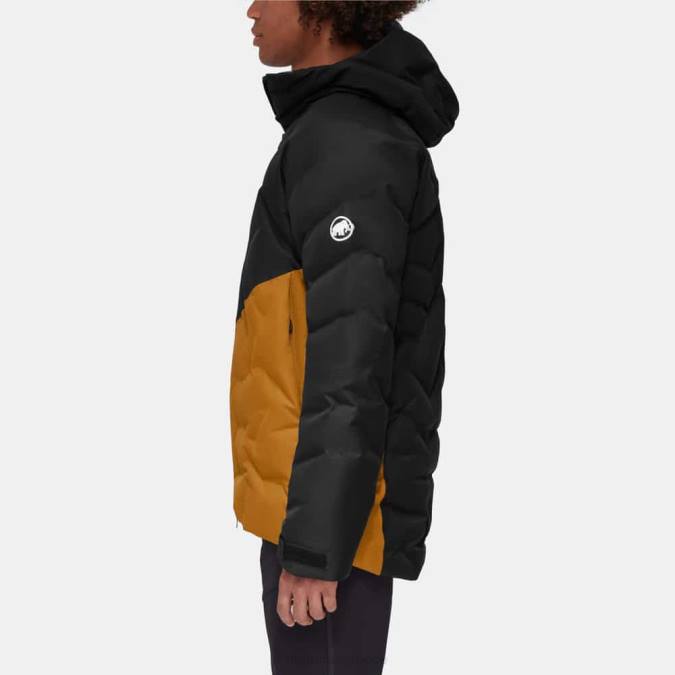 Mammut είδη ένδυσης άνδρες photics ski hs thermo μπουφάν με κουκούλα τσίτα-μαύρο J2DJ31