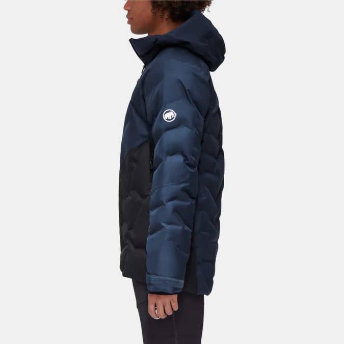 Mammut είδη ένδυσης άνδρες photics ski hs thermo μπουφάν με κουκούλα black-marine J2DJ689