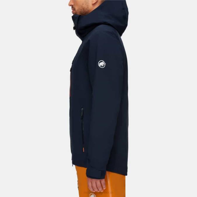 Mammut είδη ένδυσης άνδρες stoney hs thermo jacket θαλασσινό-ζωντανό πορτοκαλί J2DJ768