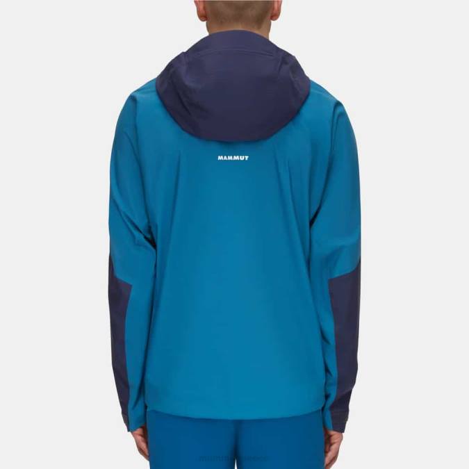 Mammut είδη ένδυσης άνδρες σακάκι taiss hs με κουκούλα βαθύς πάγος-θαλάσσιος J2DJ694