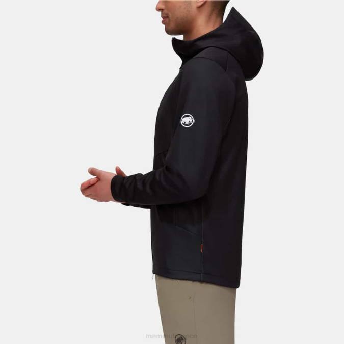 Mammut είδη ένδυσης άνδρες ultimate vii so σακάκι με κουκούλα μαύρος J2DJ740