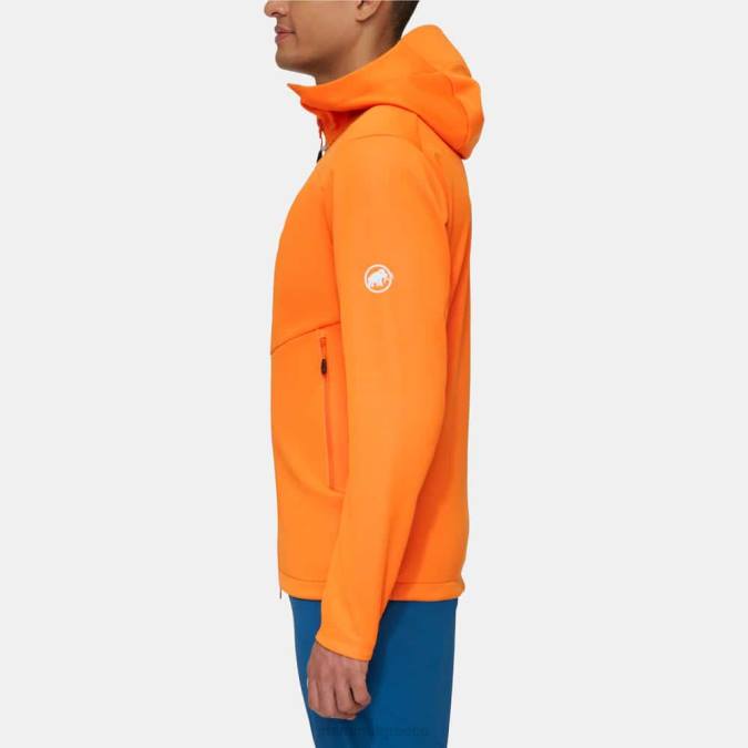 Mammut είδη ένδυσης άνδρες ultimate vii so σακάκι με κουκούλα σκούρο μανταρίνι J2DJ742